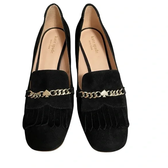 Kate Spade Womens Black Suede 2" Pumps Size 8.5 B - Picture 5 of 10